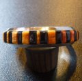 ナバホ　Robert・Brown　インレイ　シェル&ブラックジェット　バングル約16〜16・5cm用