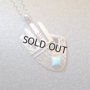 画像1: ナバホ　Jack・Tom　トゥーファーキャスト　ハンド×モレンチターコイズ付　TOP