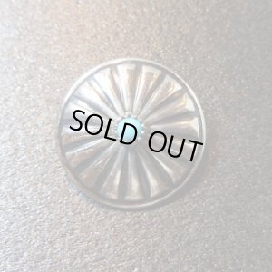 画像1: 白人メーカー　ニッケルシルバー　コンチョボタン1・9cm