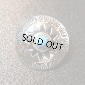 画像1: 白人メーカー　ニッケルシルバー　コンチョボタン2・1cm