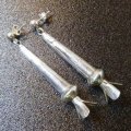 ナバホ　スカッシュブロッサム&コーンビーズ　ぶらさがりスタッズピアス