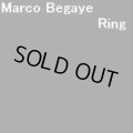ナバホ　Marco・Begaye　オール14Kゴールド&ローンマウンテンターコイズ　リング19号