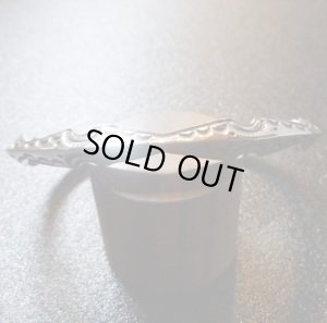 画像1: ナバホ　Ray・Adakai　スタンプワーク　約0・7cm幅ジグザグバングル約16cm〜16・5cmまで用