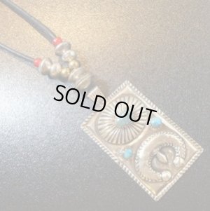 画像1: オリジナル　オールドコイン&シルバー&ホワイトハートビーズetc カスタムネックレス（ペンダントトップ別売）