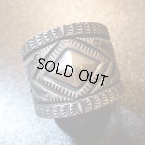 画像1: ナバホ　Herman・Smith　スタンプワーク　リング26号