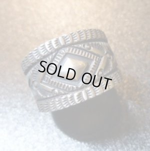 画像1: ナバホ　Herman・Smith　スタンプワーク　リング16号