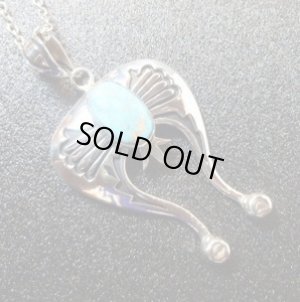 画像1: ナバホ　Steven・Joe・Begay　オーバレイ　ブルームーンターコイズ付　ナジャTOP