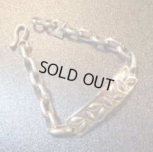 画像1: ナバホ　Ray・Adakai　スタンプワーク　チェーンブレスレット約15cm〜17cm対応可