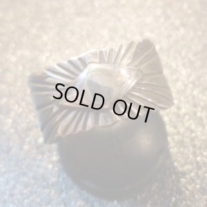 画像1: ナバホ　Lutricia・Yellowhair　スタンプワーク　サンバースト　リング17号