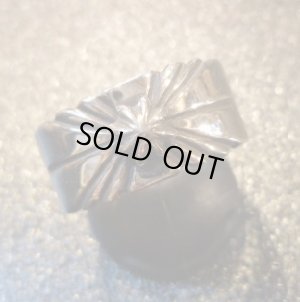 画像1: ナバホ　Lutricia・Yellowhair　スタンプワーク　サンバースト&コンチョ　リング19号