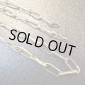 ナバホ　インゴットシルバーつや消し（アンティーク調）仕上げ　チェーンネックレス約65cm