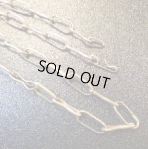 画像1: ナバホ　インゴットシルバーつや消し（アンティーク調）仕上げ　チェーンネックレス約65cm