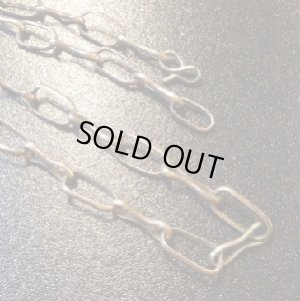 画像1: ナバホ　インゴットシルバーつや消し（アンティーク調）仕上げ　チェーンネックレス約62cm