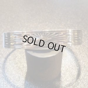 画像1: ナバホ　Howard・Nelson　シルバー&14Kゴールド　サンバースト　バングル　別注手首サイズ約17・5〜18・5cm用