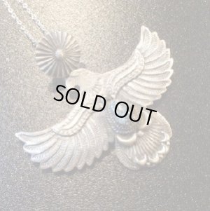 画像1: ナバホ　Delbert・Gordon　コンチョアップリケ　アパッチブルーターコイズ付　BIGイーグルTOP