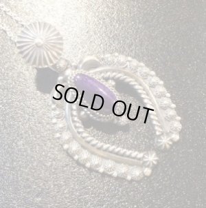 画像1: ナバホ　Delbert・Gordon　スタンプワーク×アップリケ　スギライト付　ナジャTOP