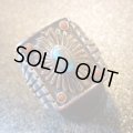ナバホ　Marco・Begaye　オーバレイ　14Kゴールド×オールドパージャンターコイズ付　シルバーリング19号