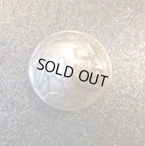 画像1: 本物５セント　ニッケルシルバー　インディアン　コンチョボタン2・1cm