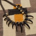 パインリッジオリジナル　本物べアークロー&ウッドビーズetc　ネックレス