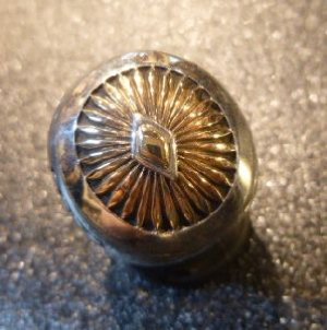 画像1: ナバホ　Howard・Nelson　オーバレイ　14金ゴールドサンバースト　シルバーリング17号