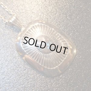 画像1: ナバホ　Howard・Nelson　オーバレイ　サンバースト×インディアンマウンテンターコイズ付　TOP