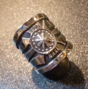 画像1: ナバホ　Ivan・Howard　オーバレイ　ケトー　コンチョ付　リング24号