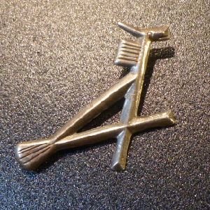 画像1: ナバホ　60年代Usedアンティーク　キャスト　ホース　ピンブローチ