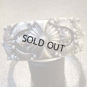 画像1: ナバホ　Delbert・Gordon　スタンプワーク&アップリケ　バングル約16・5〜17・5cm用