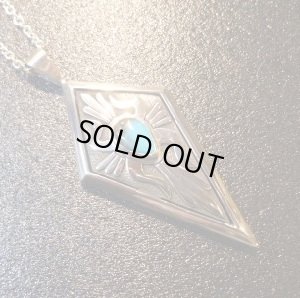 画像1: ナバホ　Howard・Nelson　ビスビーターコイズ付　オーバレイケトー　シャドーボックスダイア型TOP