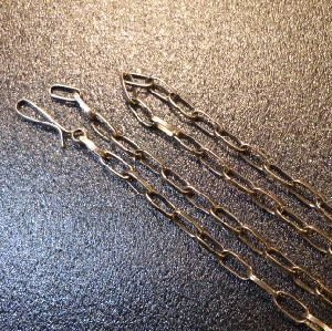 画像1: ナバホ　シルバーつや消し（マット）仕上げ　チェーンネックレス約61cm