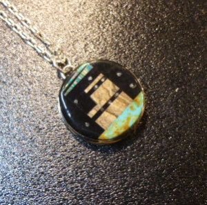 画像1: ナバホ　Gilbert・Smith　インレイ　夜空&マウンテンモチーフ　TOP