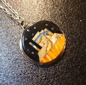 画像1: ナバホ　Gilbert・Smith　インレイ　夜空&マウンテンモチーフ　TOP