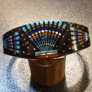 画像1: ナバホ　Erwin・Tsosie　インレイワーク　コンテンポラリー　バングル約17〜17・5cm用