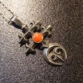 ナバホ　Floyd・Parkhurst　トゥーファーキャスト　コーラル付　ドラゴンフライ?TOP