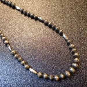 画像1: ナバホ　1970S　シルバーベンチビーズetc　ネックレス約56cm